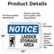 Signmission Ladder Storage Area Sign With Symbol, 24 in W x Rectangle, Vinyl Decal OS-2PACK-NS-D-1824-L-13945 - alternate 6
